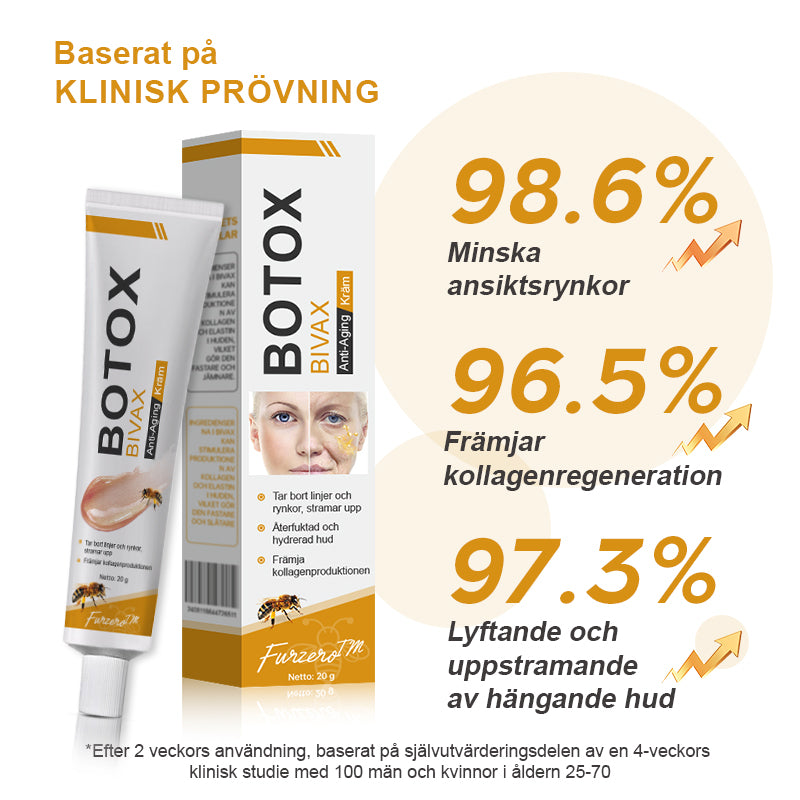 🐬💎Tillverkad och skickad från Sverige✅Furzero™ Botox Bee Venom Wrinkle Removal Cream - Sista Dagen-kampanj 70 % RABATT