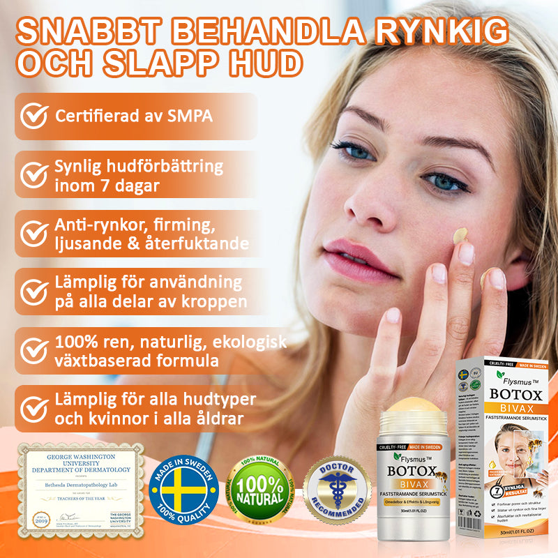 🐬⚖️Tillverkad och levererad från Sverige✨Flysmus™ Botox Bivax Faststramande  Serumstick🔥SISTA DAG 70% RABATT