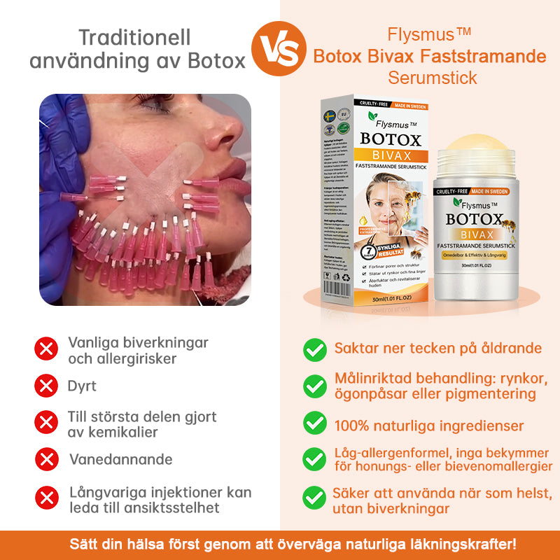 🐬⚖️Tillverkad och levererad från Sverige✨Flysmus™ Botox Bivax Faststramande  Serumstick🔥SISTA DAG 70% RABATT